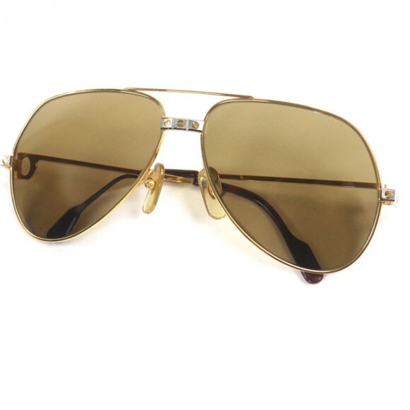 Cartier Accessories - Cartier Vintage Santos De Two Bridge Teardrop Sunglasses